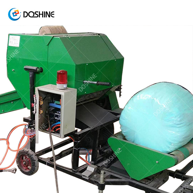 Hay Bale Straw Grass Machinery Silage Baler Compress Wrapper Mini Machine Electric Hay Baler Twine Machine Automatically