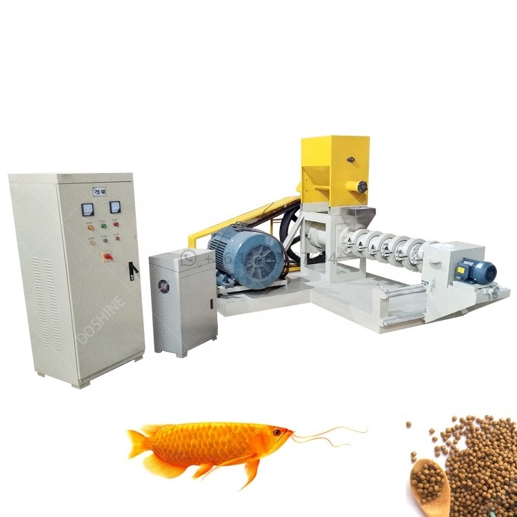 High quality Shrimp Food Feed Meal Making Extruder Floating/ Sinking Fish Feed Pellet Production Machine