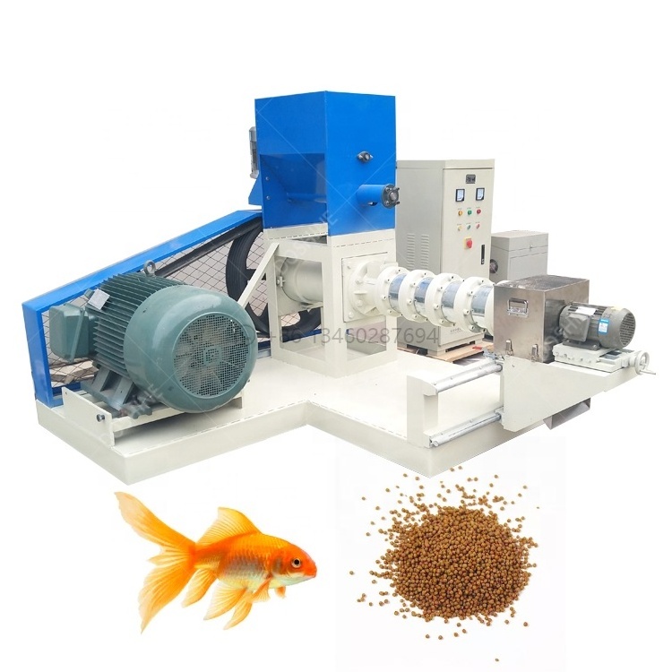 High quality Shrimp Food Feed Meal Making Extruder Floating/ Sinking Fish Feed Pellet Production Machine