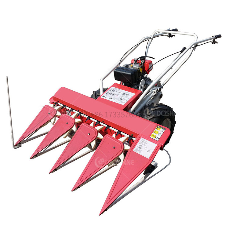 Agriculture Small Self propelled Rice Wheat Reaper Harvester Machine With Walk Behind Tractor Price