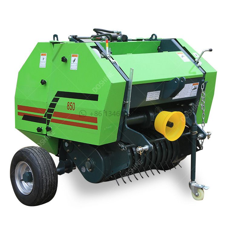 Tractor drive grass rolling machine / mini round hay baler / straw baler for sale