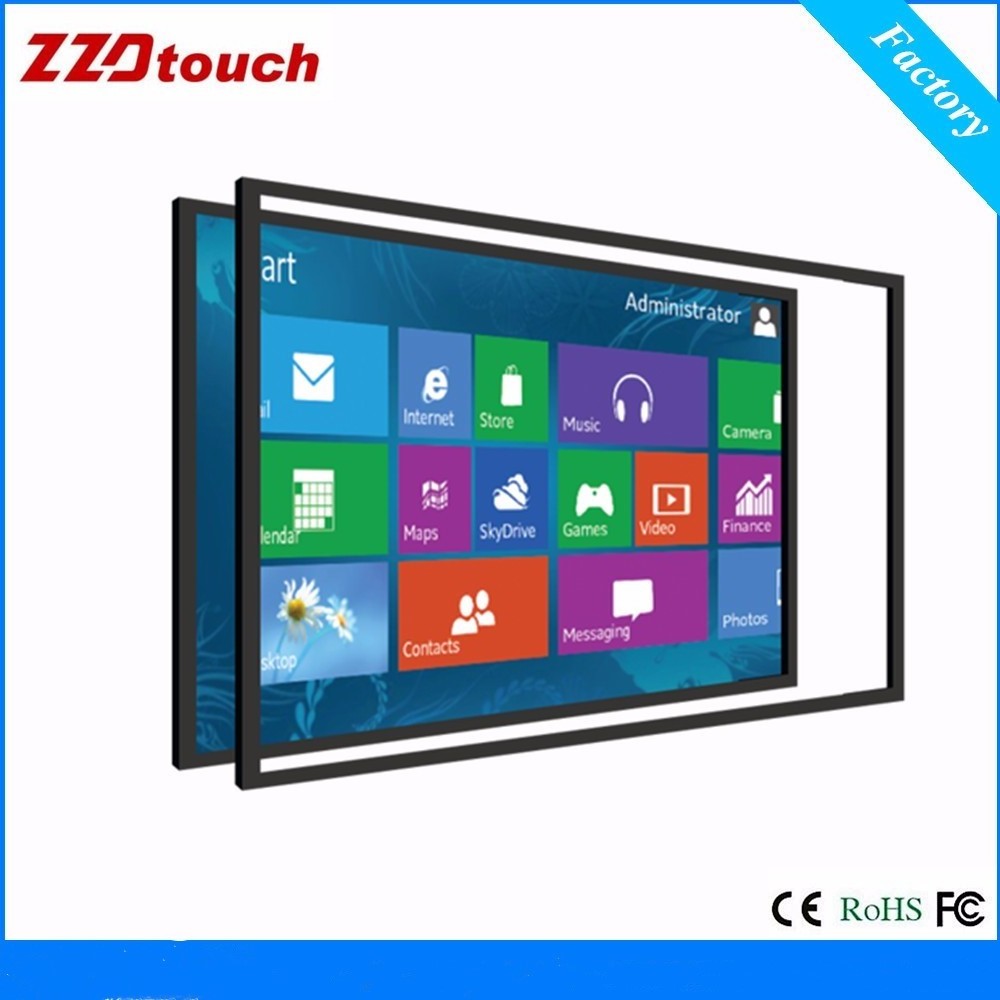 50 inch interactive infrared ir diy customized multi touch frame screen panel overlay screen kit whiteboard kiosk magic mirror