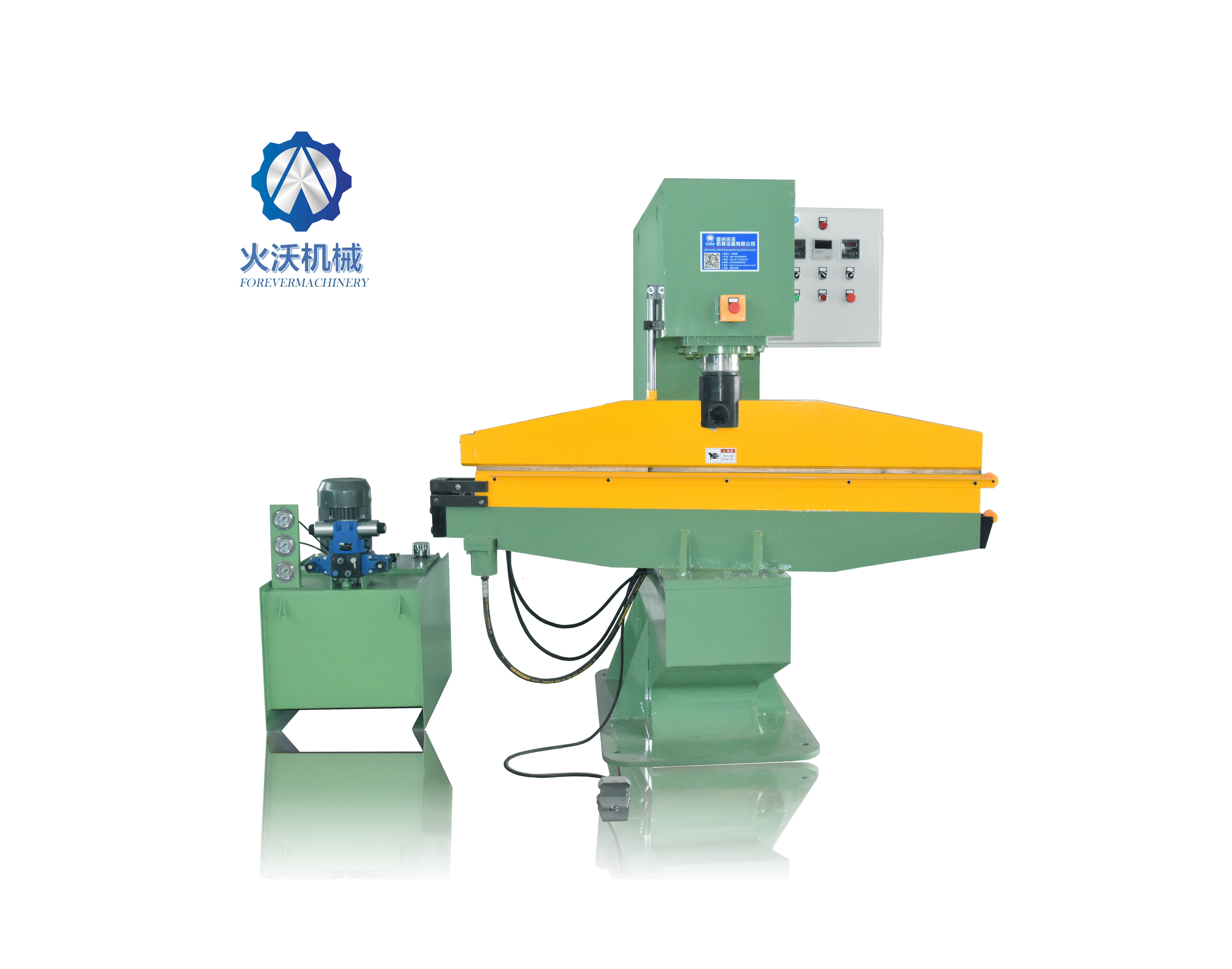 HW-YJ-25T/40T Chinese Supplier 25T 40T Abrasive Belt  Hydraulic Press Machine