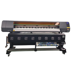 Eco Solvent Printer With Dx7 Dx5 Print Head White color Wallpaper Eco Solvent Printer Machine