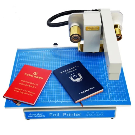 2023 hot sale Logo digital hot foil printer digital foil printing machine AMD8025 on leather PVC paper