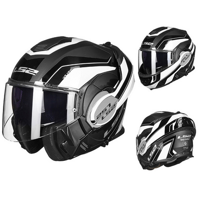 LS2 Flip-up Helmet, Unisex All-Season Dual Visor Semi-Helmet for Motorcycles ls2 motorcycle helmet ls2