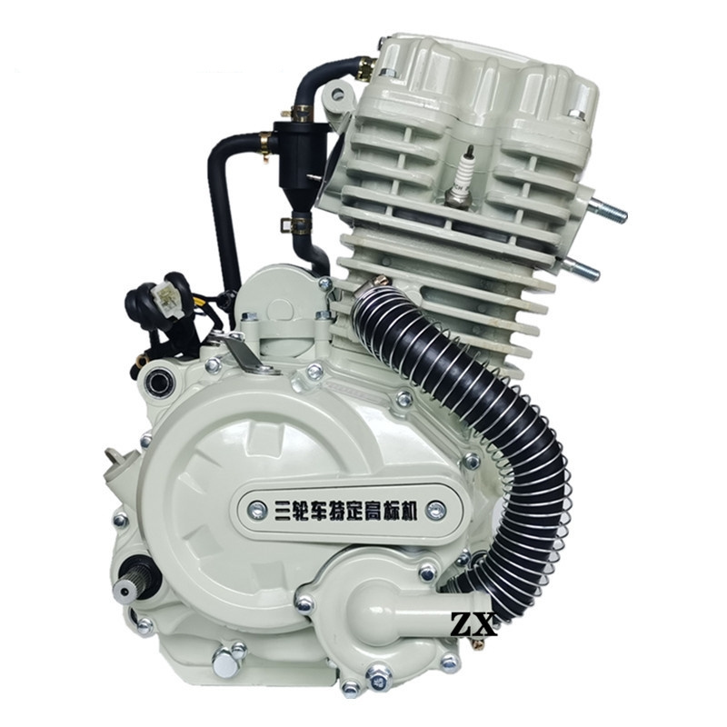 Motorcycle/kart engines with water-cooled universal cylinder heads, available in 150cc, 175cc, 200cc, 250cc, 300cc, and 350cc