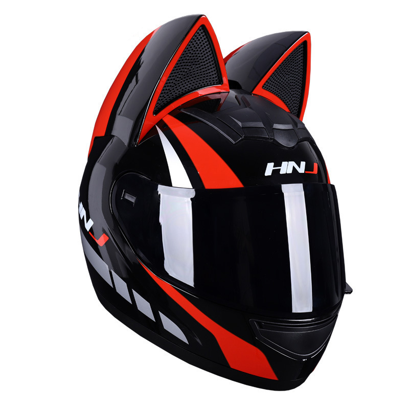 Manufacturer Direct Shipping Personalized Cat Ears Electric Vehicle Helmet Motorcycle Helmet