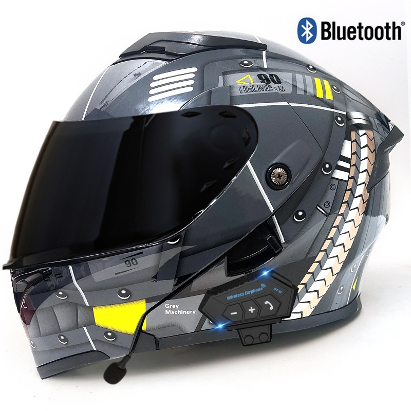 motorcycle gear helmet intercom bluetooth cascos de moto helmet bluetooth motorcycle helmet with bluetooth