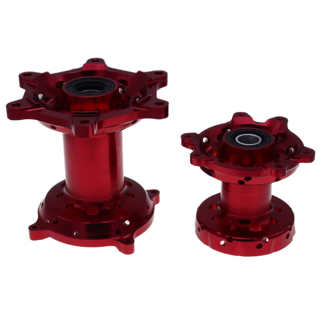 Off-road Vehicle CNC Modification Parts Front and Rear Hubs Large Bell Hubs with 36 Holes each in Red Color for Front and Rear