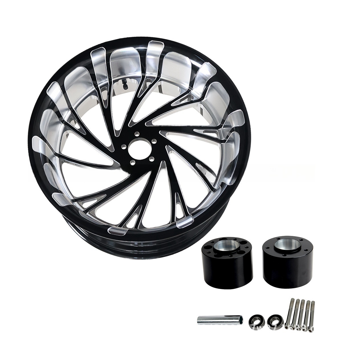 motorcycle wheel rims, forged aluminum alloy 18*8.5 inches wide tire custom rims