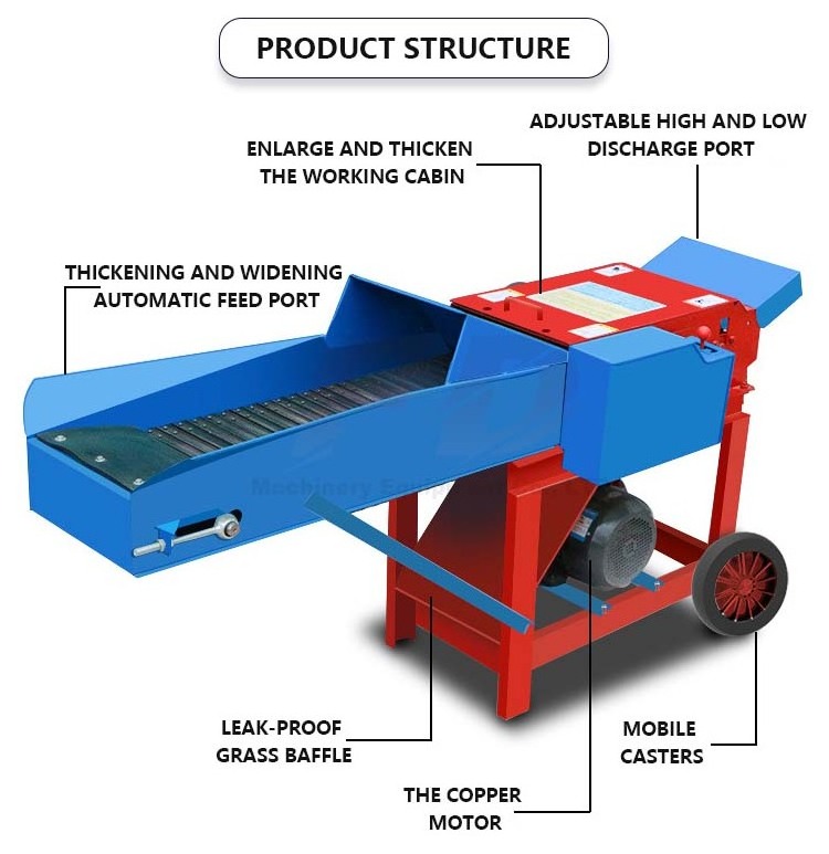 straw shredder cow sheep animal feed food grass rice corn grass chopper Goat cattle sheep feed chaff cutter machine