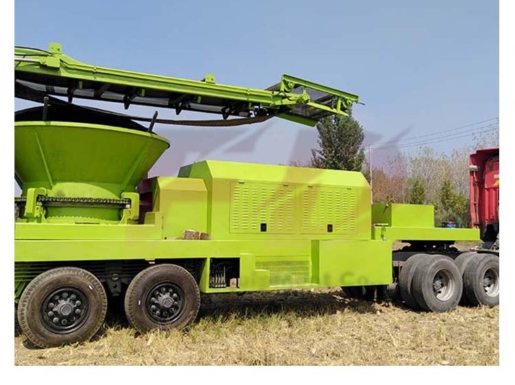 Wood Stump Crusher High efficiency agricultural removable wood crusher wood tree root drum chipper machine