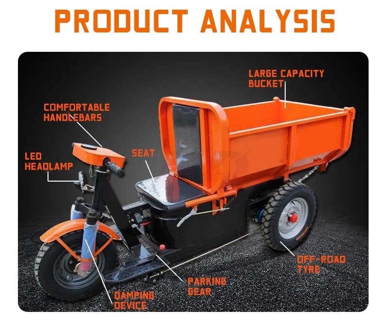 Factory Sales Engineering Tricycle 3 Wheel Tricycle / Tricycles Diesel Price List/ Dump Truck Used In Farm