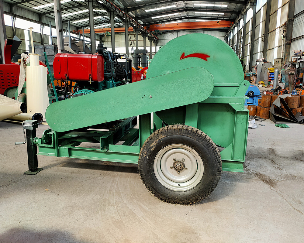 good quality diesel wood Log cutter sawdust grinder/coconut husk crusher machine