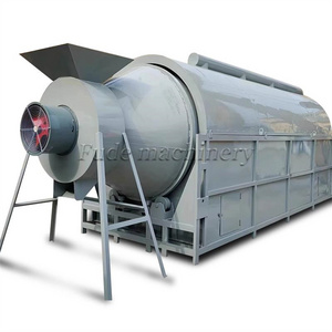 Drum type grain, soybean residue, chicken manure sand feed dryer equipment