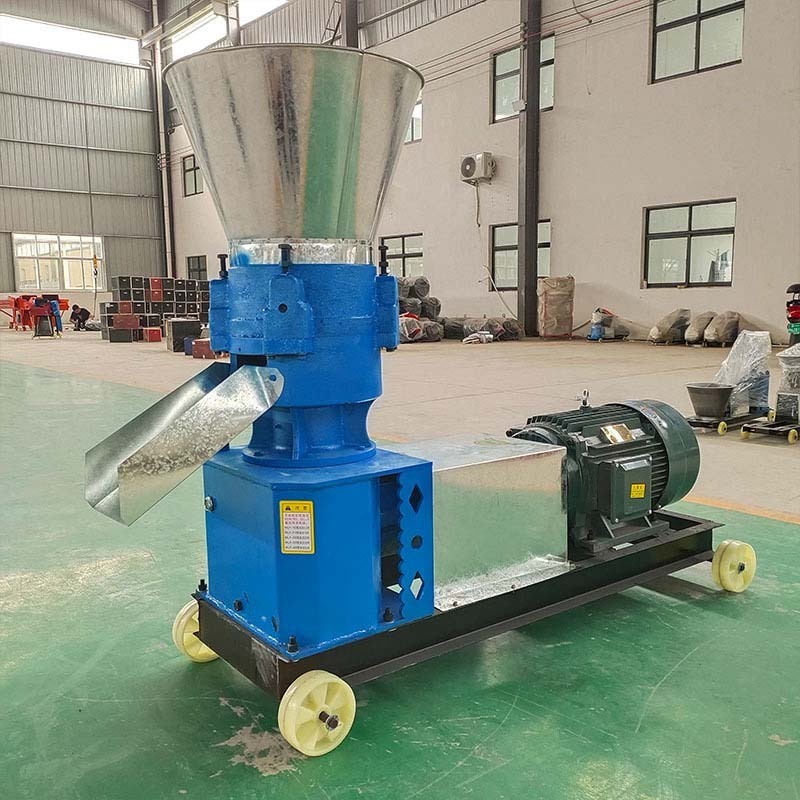 CE Small farm electric motor pto drive alfalfa cube pelletizer pelletizing mixer grinder machine animal pellet production line