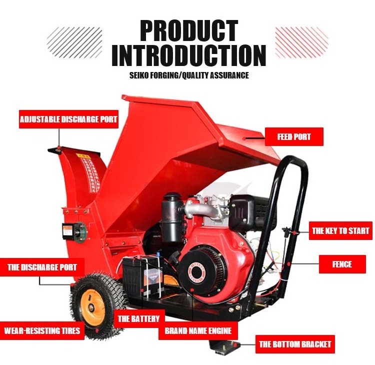 used steer knife skid mulcher price industrial hydraulic electric driven cutter log wood sawdust pellet making crusher chipper