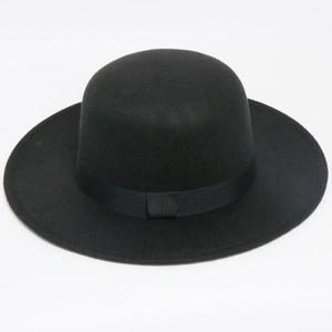 Classic Wide Brim Fedora for Women Men Two Tone Fedora with Band Adjustable Felt fedora hats for men