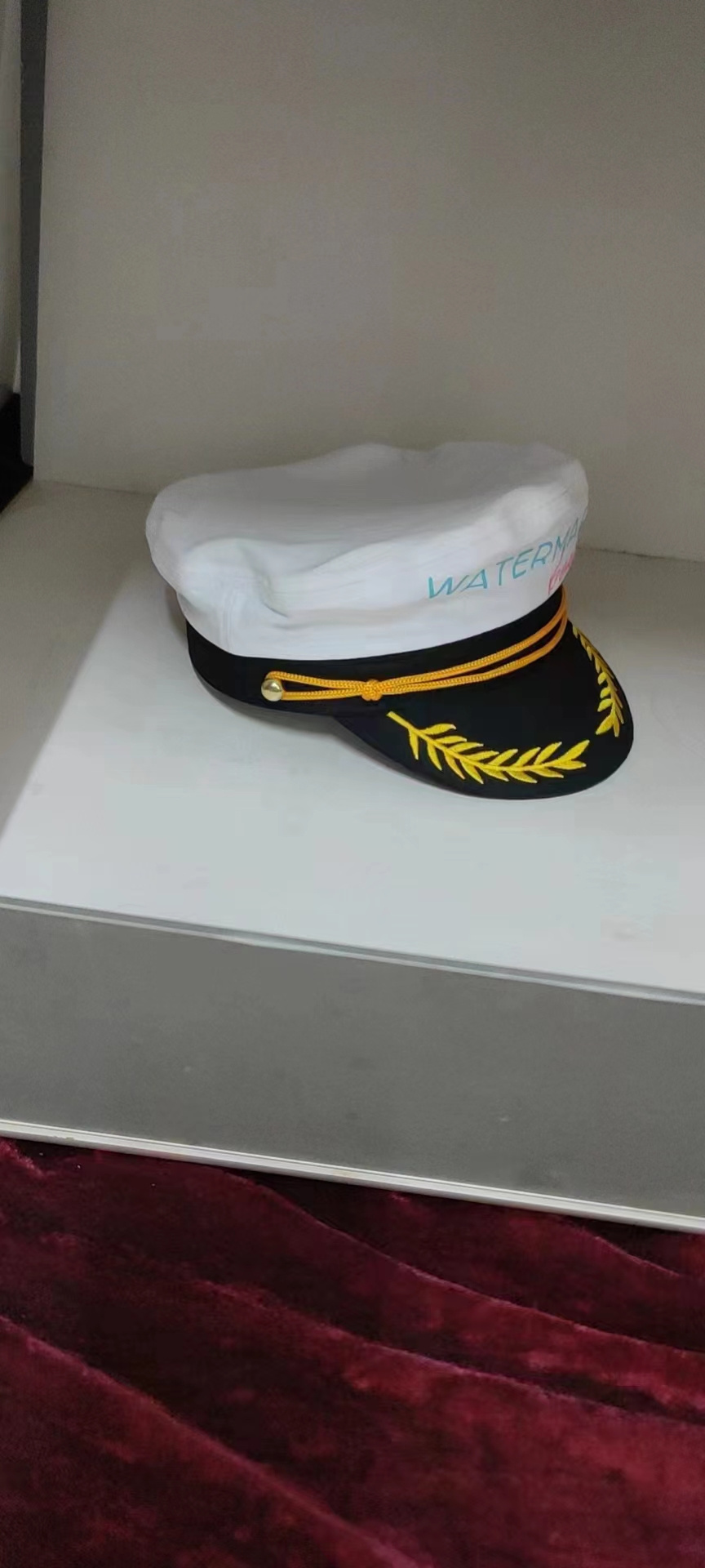 Dropshipping Hot sales Adult Yacht Boat Ship Sailor Captain Costume Hat Navy Marine Admiral custom White hat