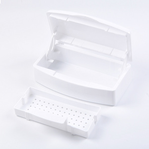 Hot Sale Nail Clean Sterilizer Box Plastic Nail Art Salon Beauty Manicure Tool Sterilization Tray Disinfection Box