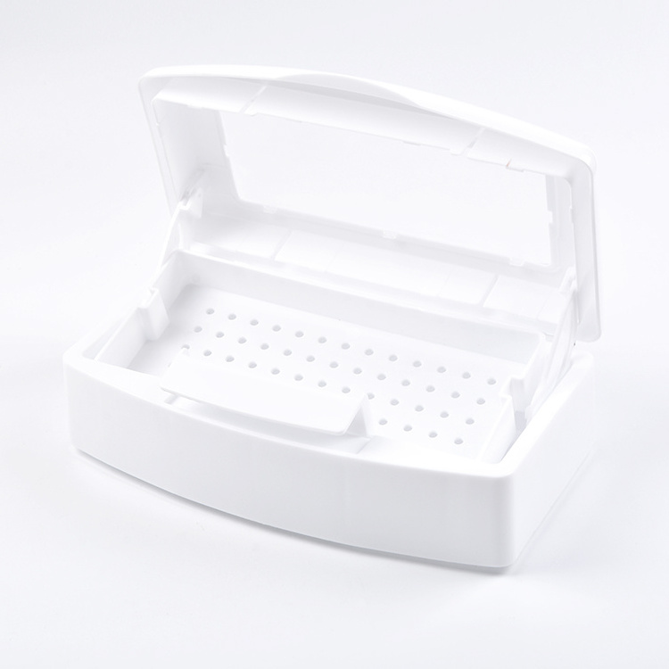 Hot Sale Nail Clean Sterilizer Box Plastic Nail Art Salon Beauty Manicure Tool Sterilization Tray Disinfection Box