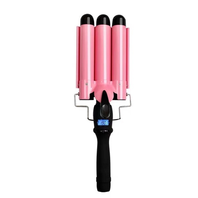 Short hair curls with egg curls small water wavy ironing board female negative ion plywood barber shop curling iron wand