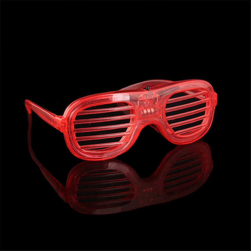 LED Glasses Glow in the Dark Flashing Plastic Light Up Glasses Toys Bulk 3 Replaceable Battery