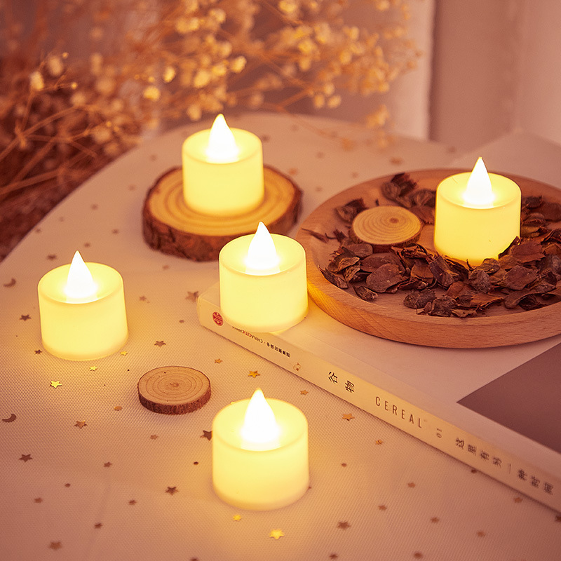 LED Flameless Candle Tea Lights Home Decoration Table Candlelight Sensor Waterproof LED Candle Light