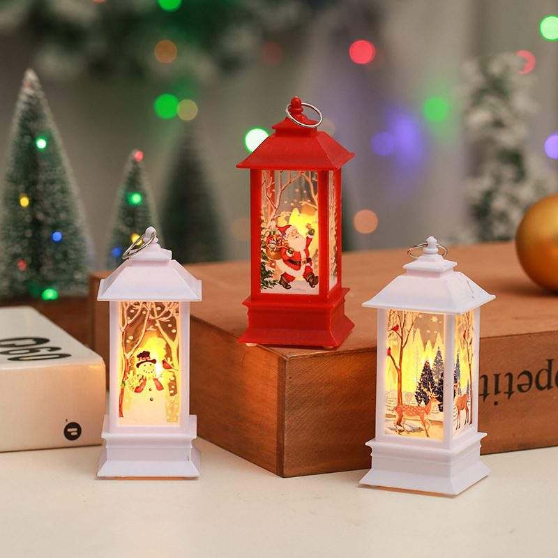 Muslim Lights for Eid Mubarak Decorations Night Light Mini Lantern Crafts Ornaments for Eid al-Fitr Ramadan Mubarak with music