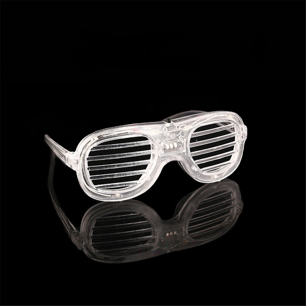 LED Glasses Glow in the Dark Flashing Plastic Light Up Glasses Toys Bulk 3 Replaceable Battery