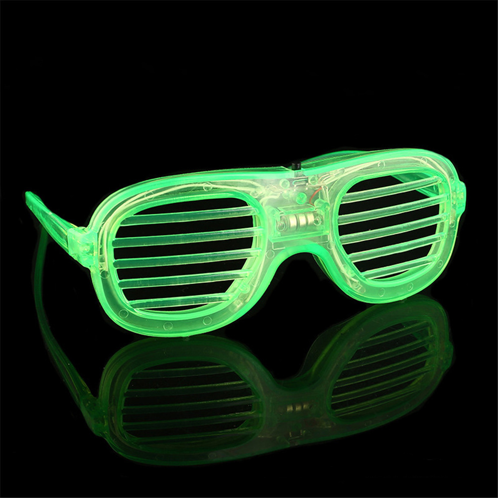 LED Glasses Glow in the Dark Flashing Plastic Light Up Glasses Toys Bulk 3 Replaceable Battery