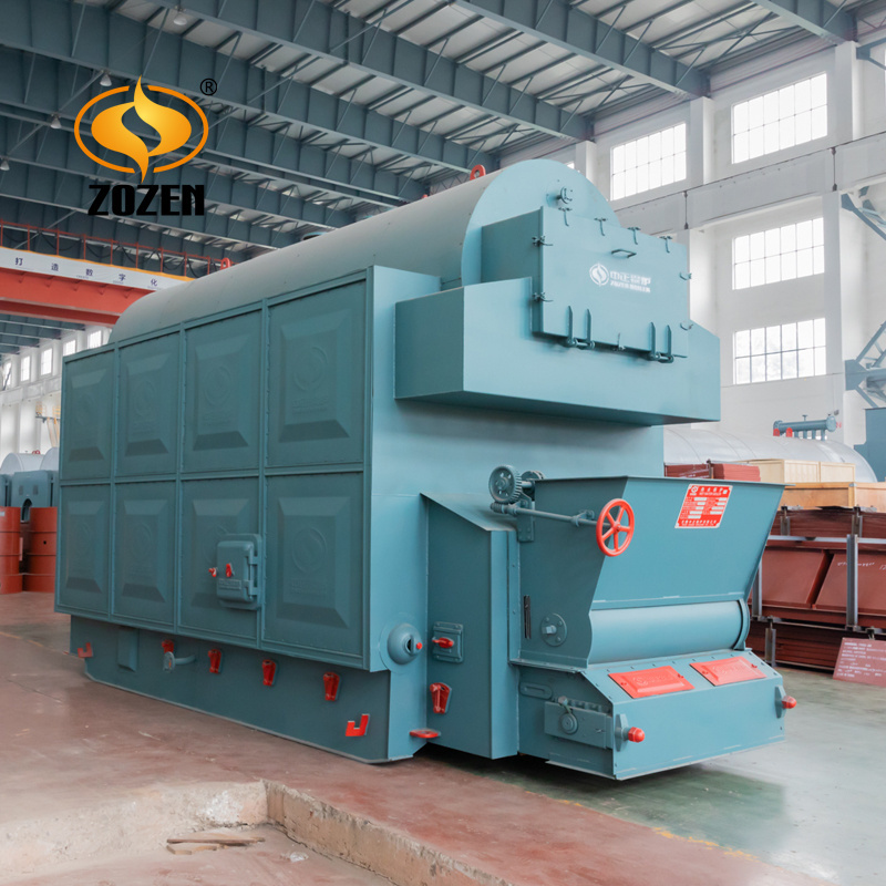 Compact Structure Industrial Boiler 7Mw Chain Grate Stoker Biomass Pellet Furnace