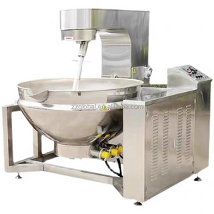 Global Fully automatic electric heating small fryer commercial cooking pots steam jacketed kettle