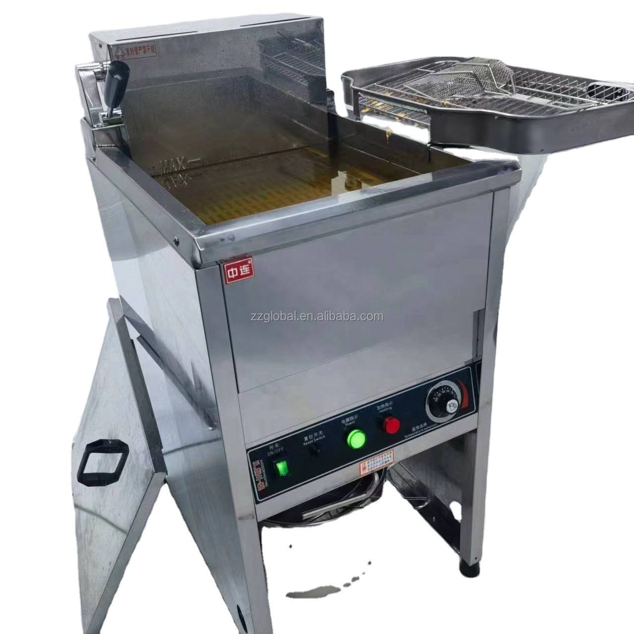 Global commercial pressure fried chicken machine/broasted chicken machine/cheap commercial electric deep fryer