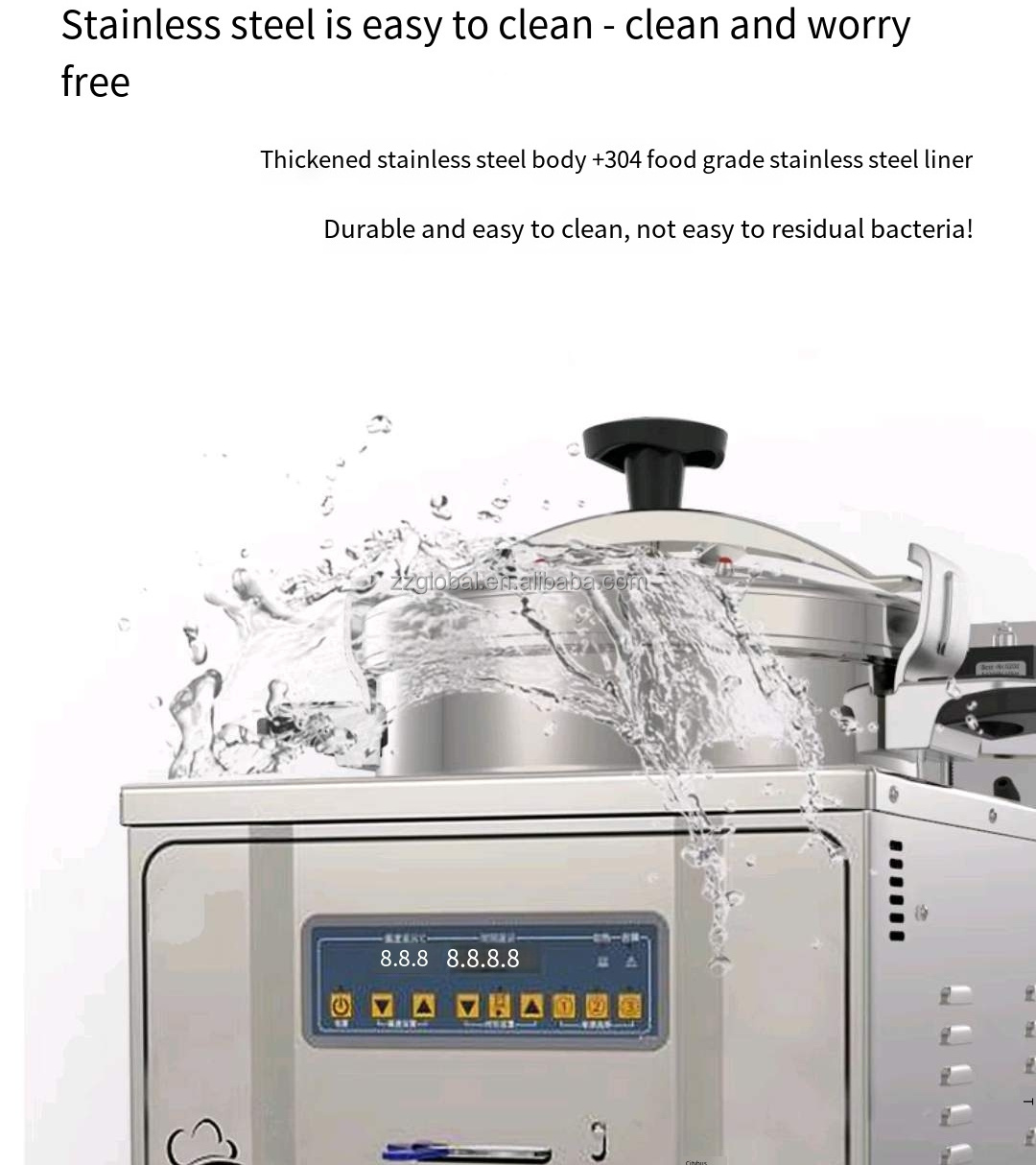 Global Pressure Fryer Broaster Chicken Machine Pressure Fryer Gas Fried Chicken Machine With Oil Filter Pump Gas KFC Deep Fryer