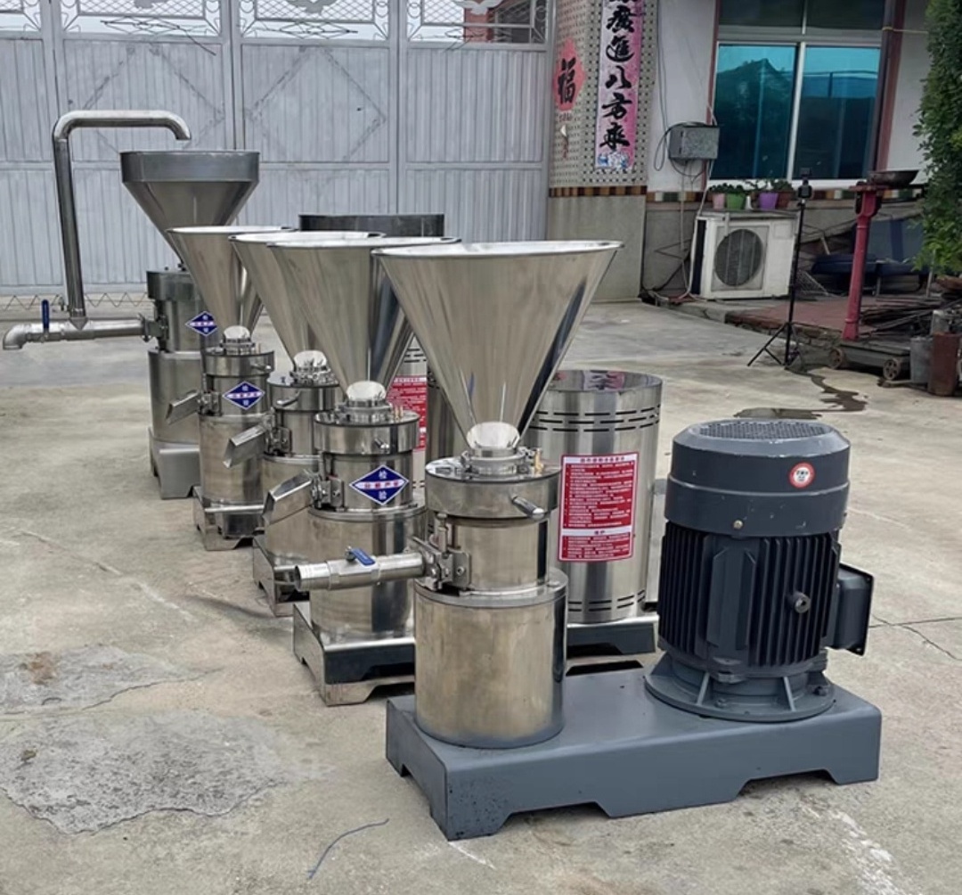 Global Food processing machinery Peanut Butter Production Line colloid mill machine bone crusher machine