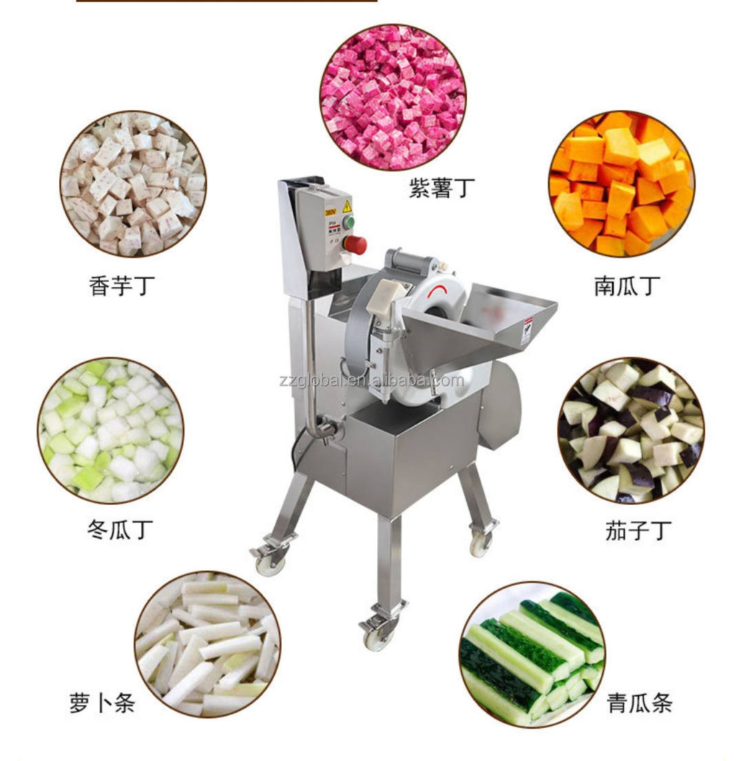 Global Energy Saving Vegetable Cutter Machine chips cutter fruit cutting machine dicing machine