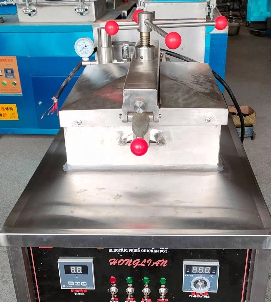 Global  KFC Broaster Fried Chicken Machine Pressure Fryer Gas With Oil Filter Pump Broasted Machine