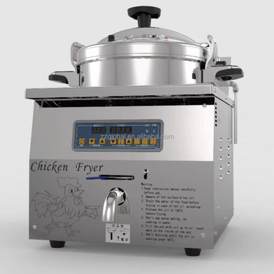 Global Pressure Fryer Broaster Chicken Machine Pressure Fryer Gas Fried Chicken Machine With Oil Filter Pump Gas KFC Deep Fryer