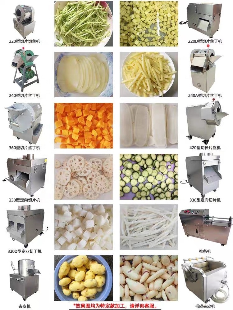 Automatic multi-function vegetable cutting machine and multi-functional industrial electric vegetables cutter machines for sale