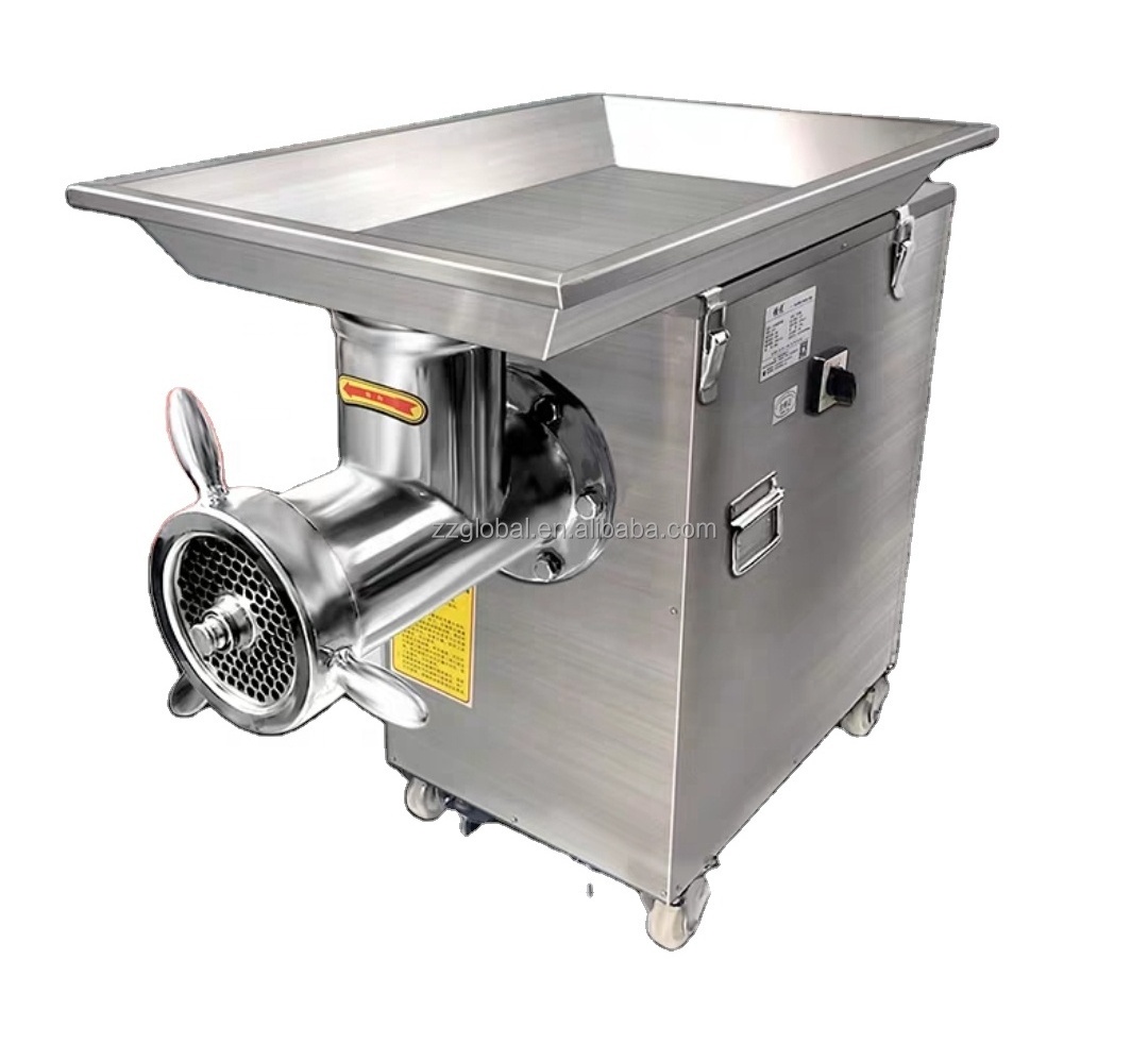 Global Industrial Frozen Meat Grinder Machine Electric Meat Mincer High Capacity Meat Chopping Machine