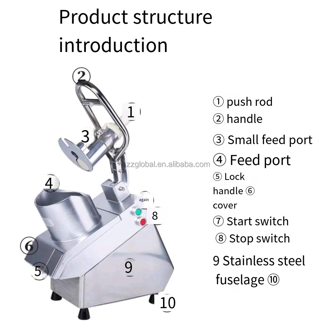 Global cube cutter vegetable dicer dicing machine potato slicer fruit chips making machine fruit cutting machine