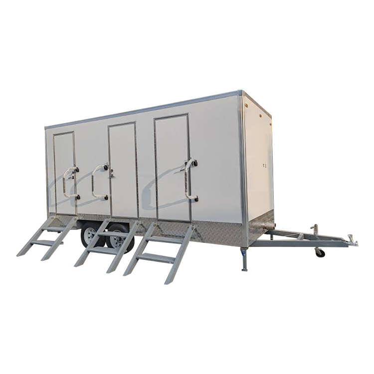 Customized Mobile Outdoor Street Trailer Portable Mobile Toilet with Shower