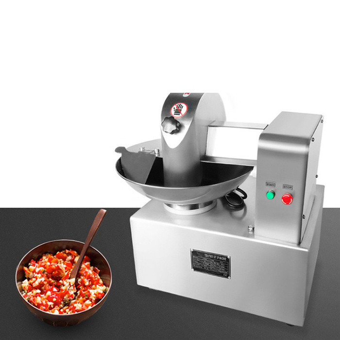 Newest Electronic Hamburger Meat Emulsify Small Sausage Bowl Cutter Machinery Slicer Vegetable Bowl Chopper For Meat Grinder