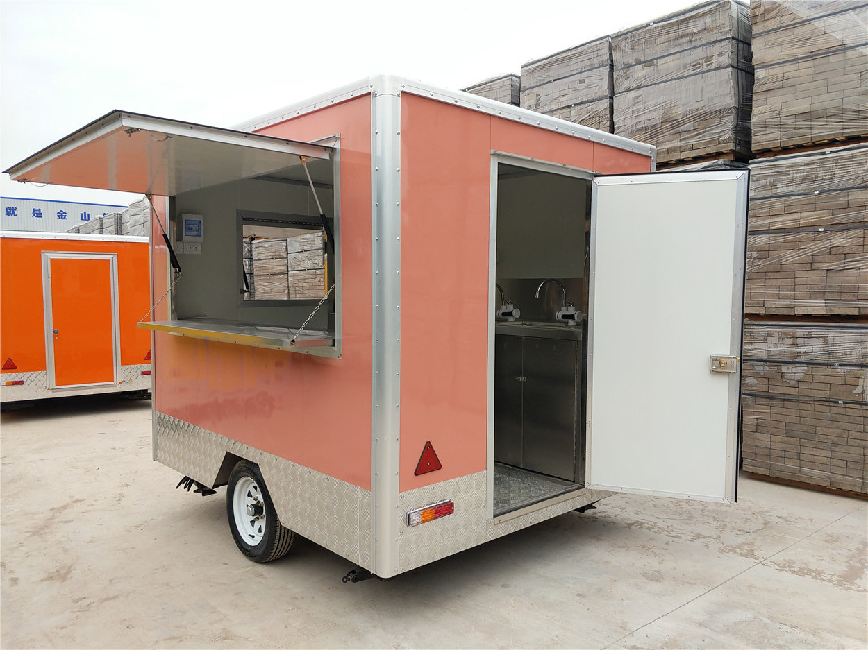 Cheep Price Food Containers Truck With Kitchen Equipment Europe standard fast food vending mobile trailer cart