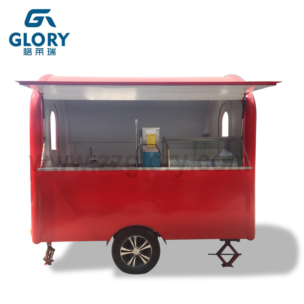 Low price Electric fast food truck/mobile mini food truck for sale