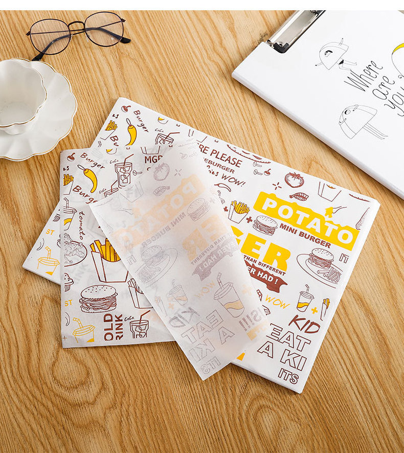 New Product Custom Printed Greaseproof Paper