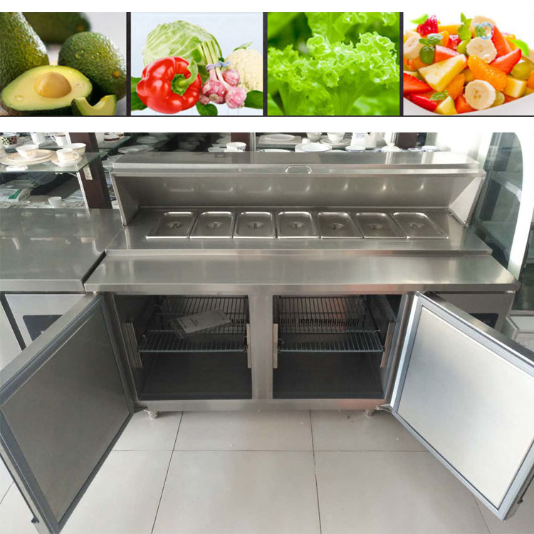 Stainless Steel Refrigerated Salad Bar Counter