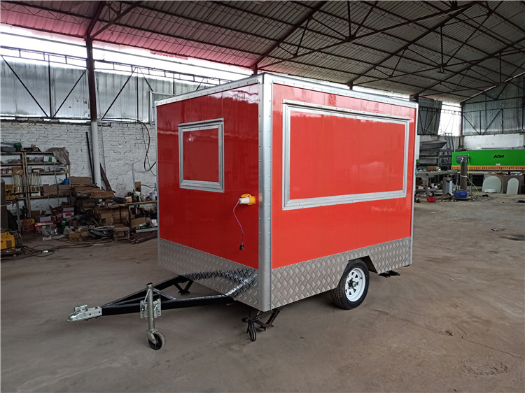 Cheep Price Food Containers Truck With Kitchen Equipment Europe standard fast food vending mobile trailer cart